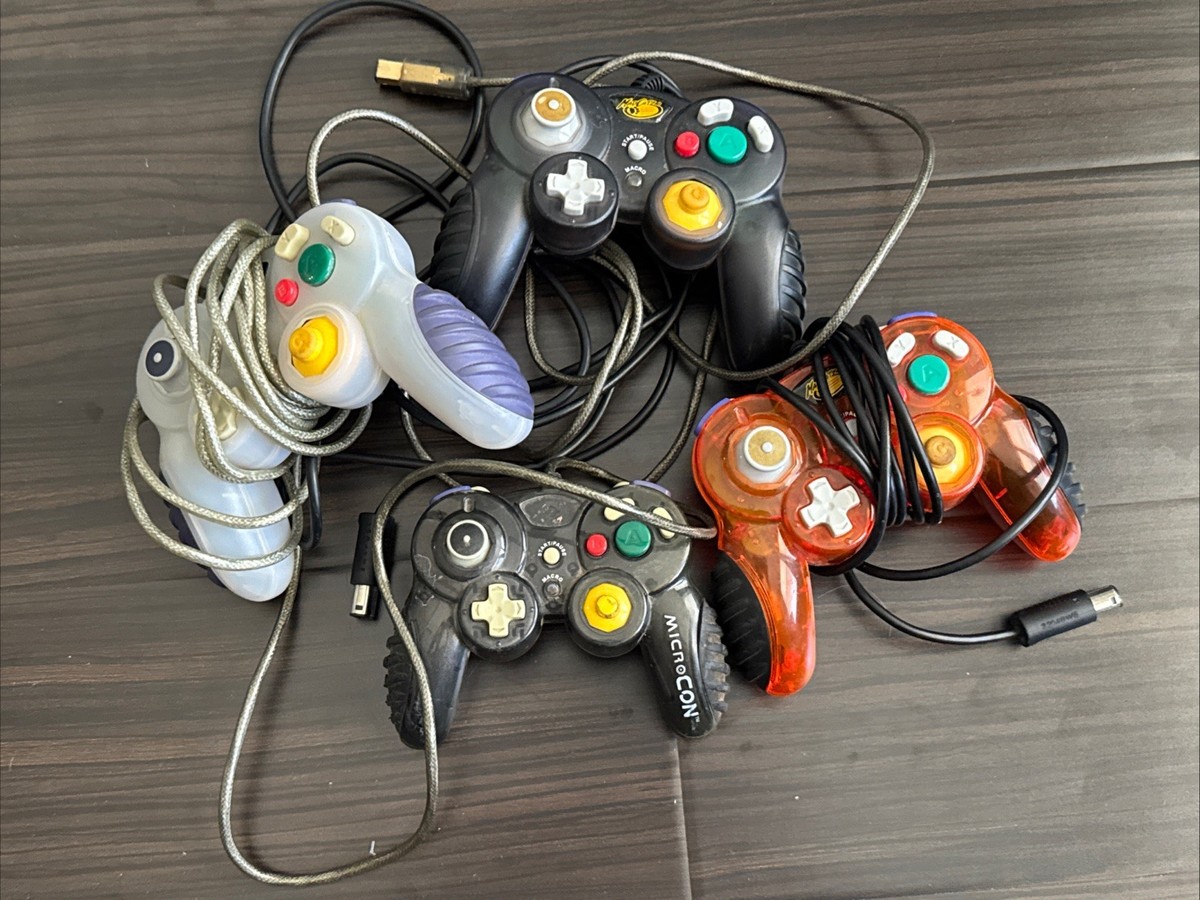 Gamecube MadCatz MicroCon Controller Clear Small Micro - Tested