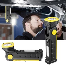 Rechargeable LED USB Magnetic Work Light Mechanic Flashlight Lamp Camping Torch