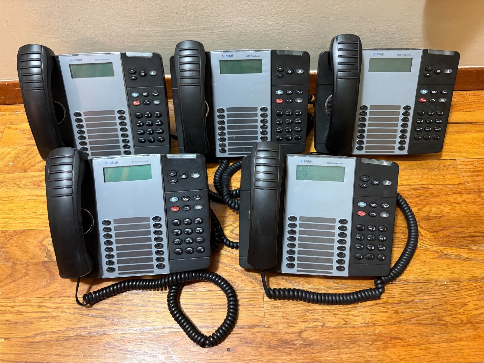 Mitel 8528 Office Business Phones Lot of 6 Corded Desk Telephones - FREE SHIP