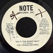 The Young Devines – Do It The Right Way RARE Northern Soul Funk 45 NOTE