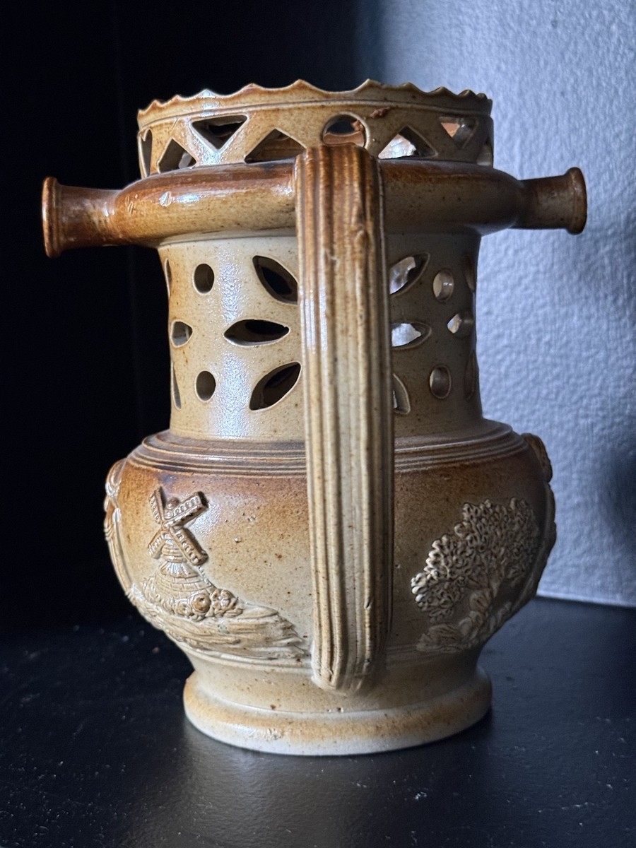 Rare Antique 19th Century Salt Glaze Puzzle Jug | eBay