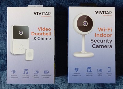 VIVITAR Video Doorbell & Indoor Security Camera NEW