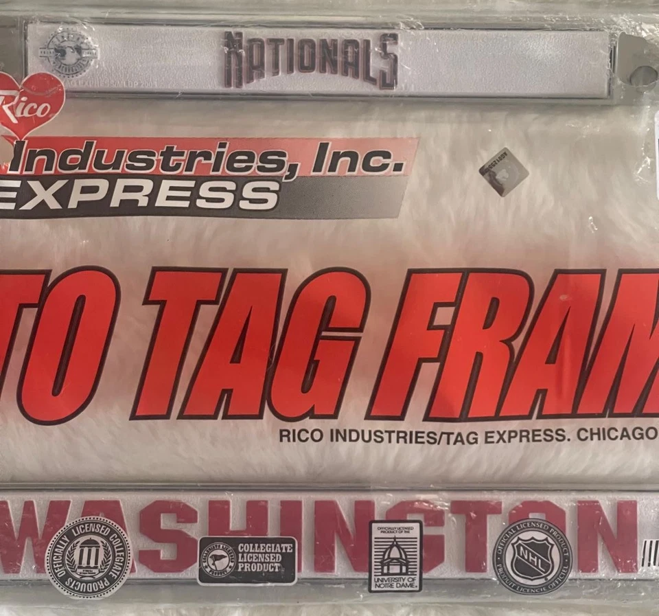 Genuine Merch Officially Licensed Washington Nationals Metal License Plate Frame - Image 4 of 4