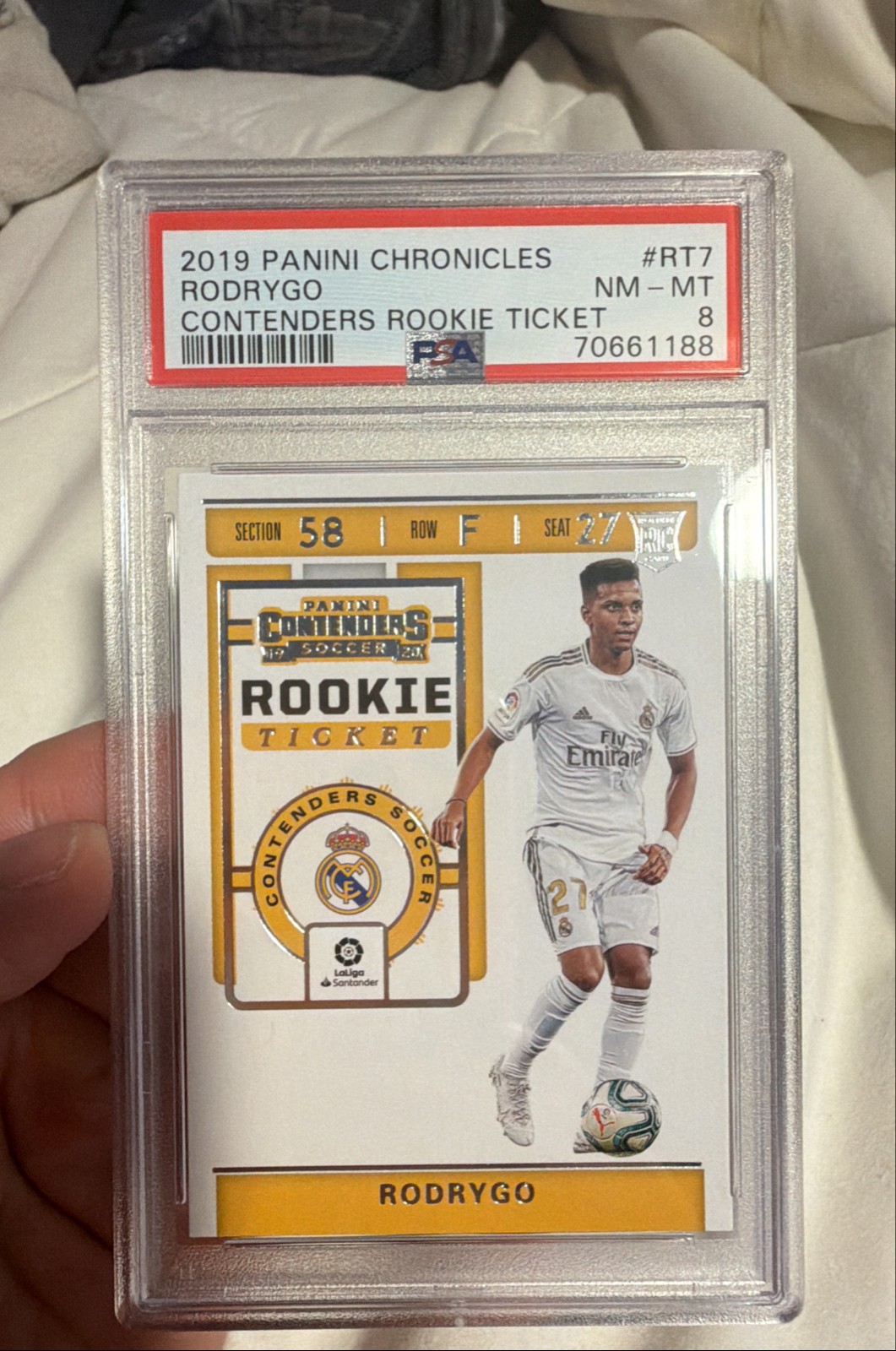 2019-20 Panini Chronicles - Contenders Rookie Ticket Rodrygo #RT-7 (RC)