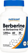 Worldwide 2 X Nutricost Berberine HCl -- 1200 mg - 60 Capsules