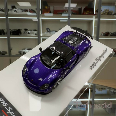 #ad BCP 1:64 porsche 918Spyder resin car model decoration collection $118.99