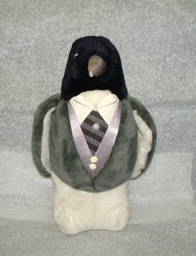 Vintage Dan Brechner Tuxedo King Penguin Plush Canadian Club Whiskey Advertising