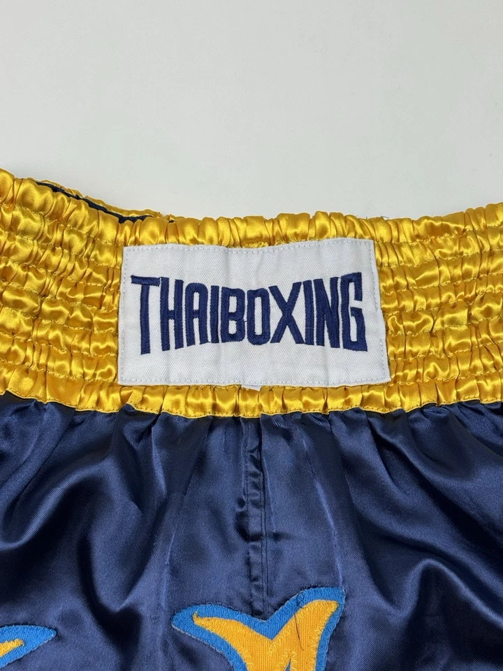 Pantalones cortos de lucha de boxeo tailandés vintage Foto 4 de 4