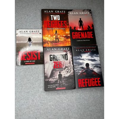 Alan Gratz Book Lot 5 Ground Zero, Refugee, Grenade, Two Degrees, Resist