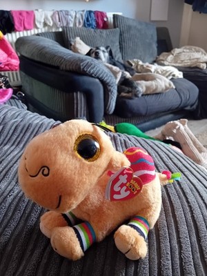 Ty Beanie Boos Jamal das Kamel, kleines Plüschtier, mit Etikett