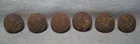 6 Dug Civil War Eagle Infantry and General Service Cuff Buttons from Shiloh