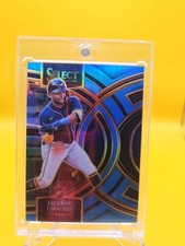 2024 Panini Select - Premier Level Jackson Chourio #8 Blue Prizm /199 (RC)