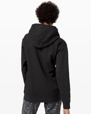 Lululemon All Yours Terry Hoodie Black Women s Size 12 Pullover Athleisure