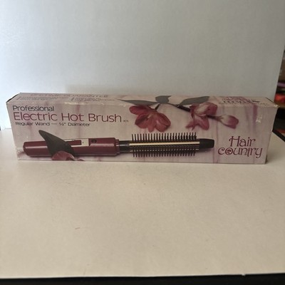 VTG Hair Country By Burmax Professional Electric Hot Brush Never Used Works
