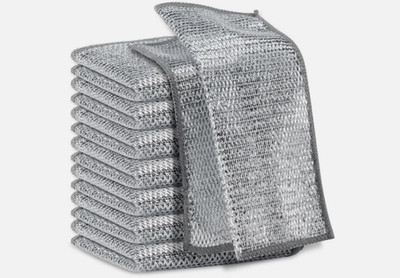 Ten pieces Multifunctional Non-Scratch Mesh Wire Dish Washing Cleaning Cloth