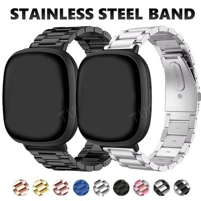 Für Fitbit Versa 4 / Versa 3 / Sense 1 2 Ersatz Luxus Edelstahl Metall Armband