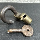 ORIGINAL 1860'S CIVIL WAR ARTILLERY CAISSON OR LIMER LOCK Chest Locker/key