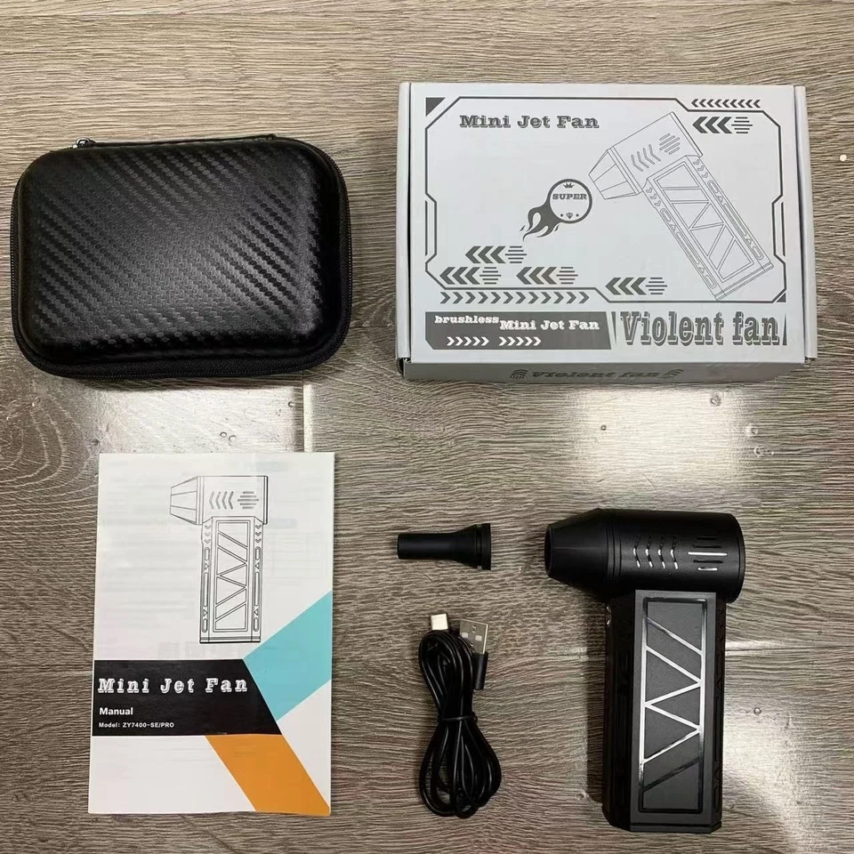 Ventilador a batería 130000 RPM turbo soplador ventilador turbo jet ventilador ventilador soplador - Imagen 2 de 4