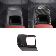 ABS Carbon Cover Rear Storage Tank Trim Panel Kit For Toyota Supra A90 2019-2022