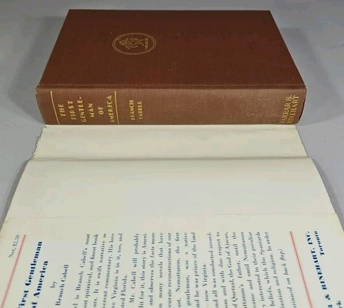 The First Gentleman of America by James Branch Cabell, 1st Ed., HC w/ DJ, 1942 - Picture 5 of 10