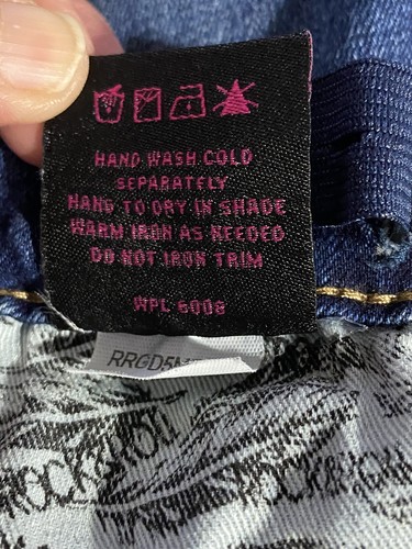 Rock & Roll Denim Girl’s Smiley Pocket Mid Rise Trouser Size 8 - Picture 7 of 7