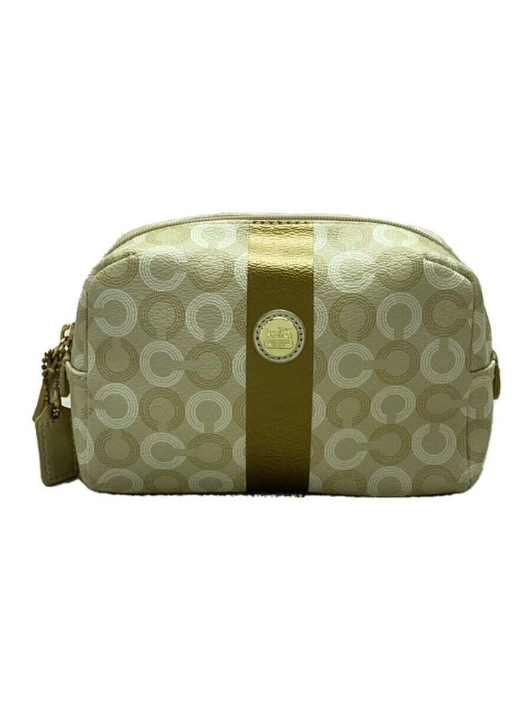 COACH Op Art Pouch Beige