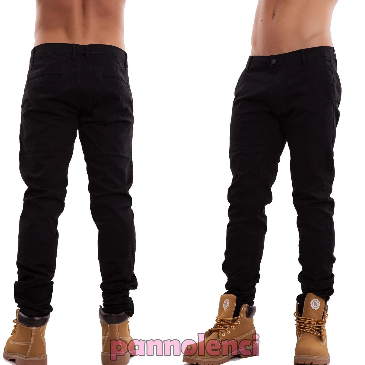 Pantalon Homme Mince Color Casual Basic Skinny Moulant Serr s