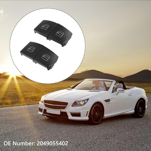 4pcs Left Right Window Glass Lift Switch Button Cover for Mercedes-Benz GLE500