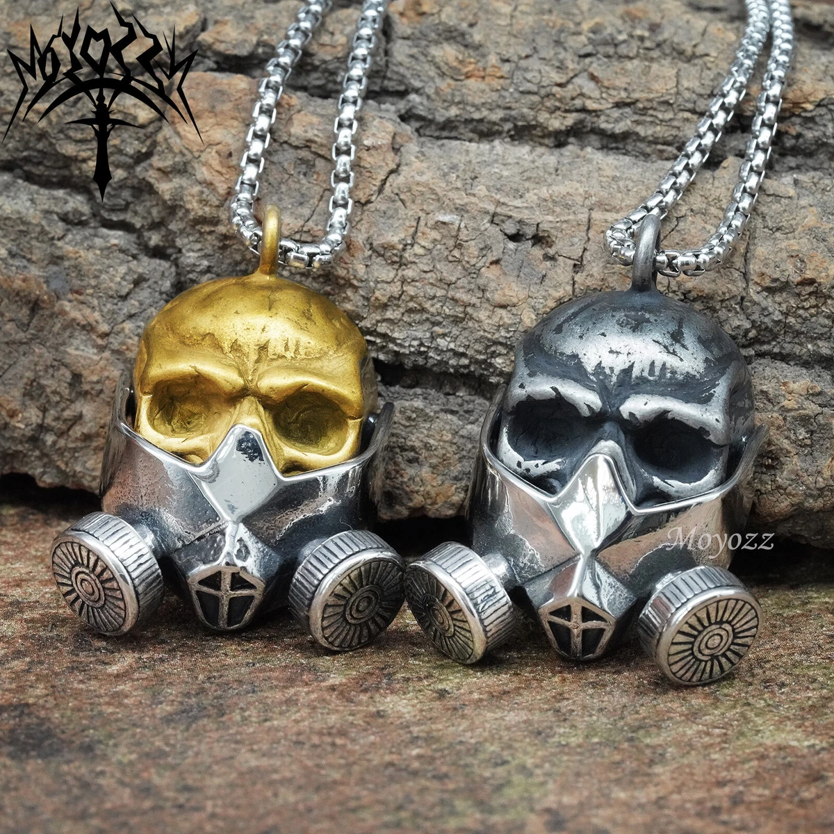 Mens punk store chain necklace