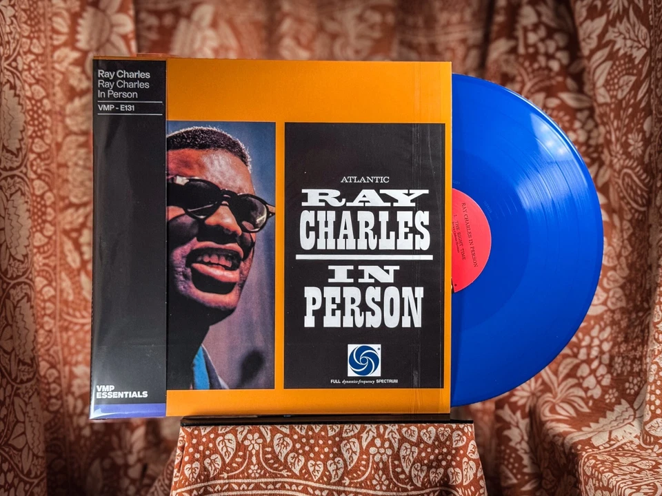SEALED Ray Charles In Person BLUE vinyl 180G me please VMP live hits modern LP - Image 3 of 4