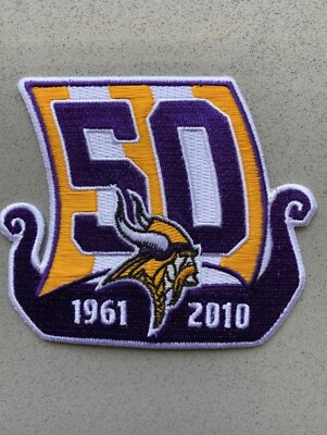 NFL Minnesota Vikings 50th Anniversary 1961-2010 Embroidered