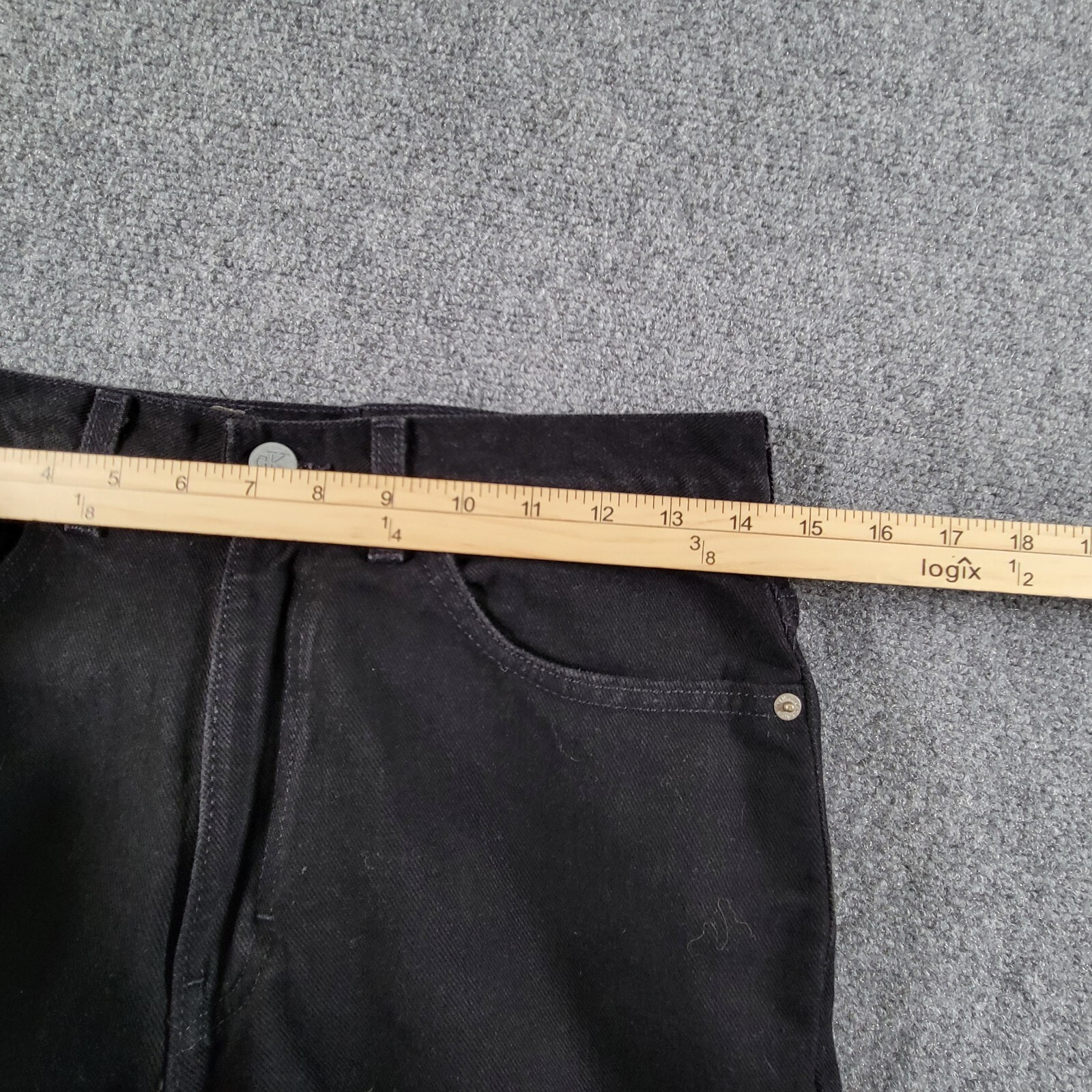 Calvin Klein Womens Jeans (10 Label) Missy Straight Leg Black 5 Pocket NWOT thumbnail 4