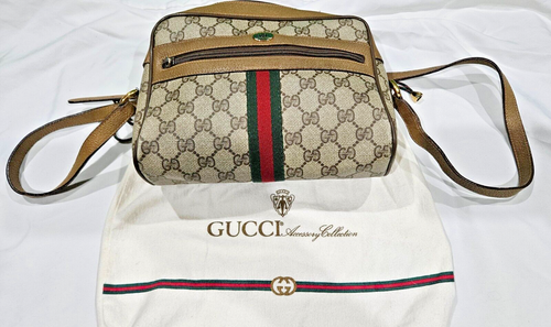 Vintage Gucci GG Supreme Shoulder Bag, Original Dust Bag, COA - Picture 3 of 17