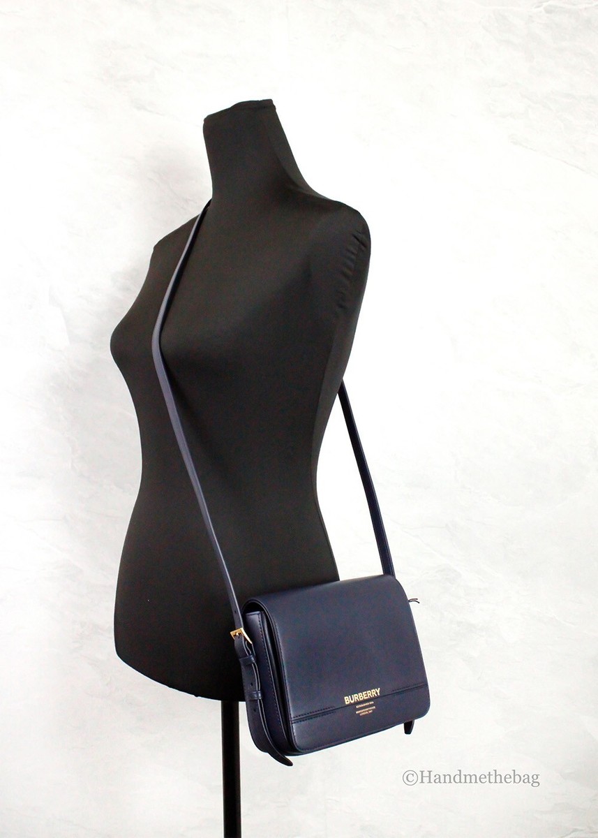 BURBERRY 【GRACE】クラシックバッグ Burberry Grace Small Regency Blue Smooth Leather Flap