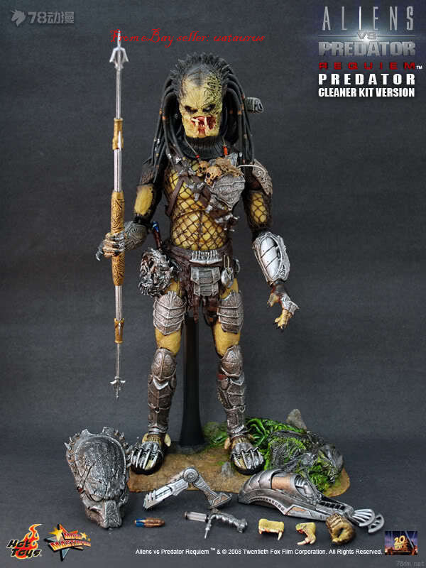 Perfect Hot Toys 1/6 Mms66 Avp-R Predator Model Kit (Cleaner