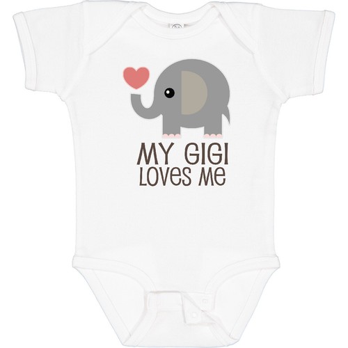 Inktastic My Gigi Loves Me Grandchild Baby Bodysuit Childs Cute Family Grandkids