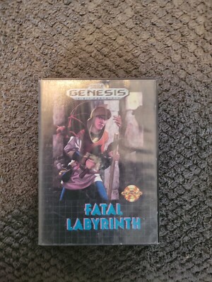 Fatal Labyrinth Tested & Working Game & Case (Sega Genesis, 1991) No Manual