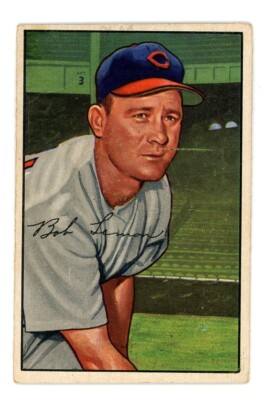 1952 Bowman BOB LEMON Cleveland Indians #23 VG/EX+ Condition
