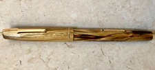 Vintage Waterman's Fountain Pen Brown Ripple - Made in USA