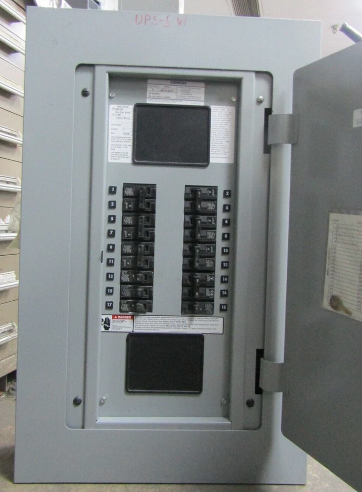 😃 SIEMENS 250 AMP MAIN LUG PANELBOARD 208Y/120 VAC 3 PHASE 18 CIRCUIT - Image 2 of 4