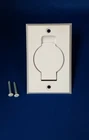 Central Vacuum Inlet-WHITE-Vac Hose WALL OUTLET VACUUM *FREE SHIP*