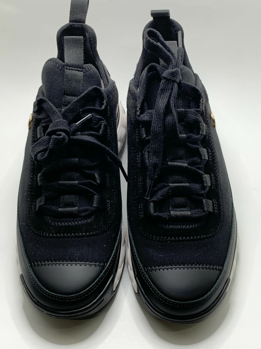 完売間近★関税込み【CHANEL】スニーカー Velvet Black CHANEL Velvet Calfskin Mixed Fibers CC Sneakers 37 Black