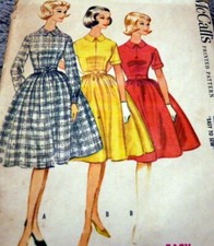 LOVELY VTG 1960s DRESS McCALL Sewing Pattern 14/34
