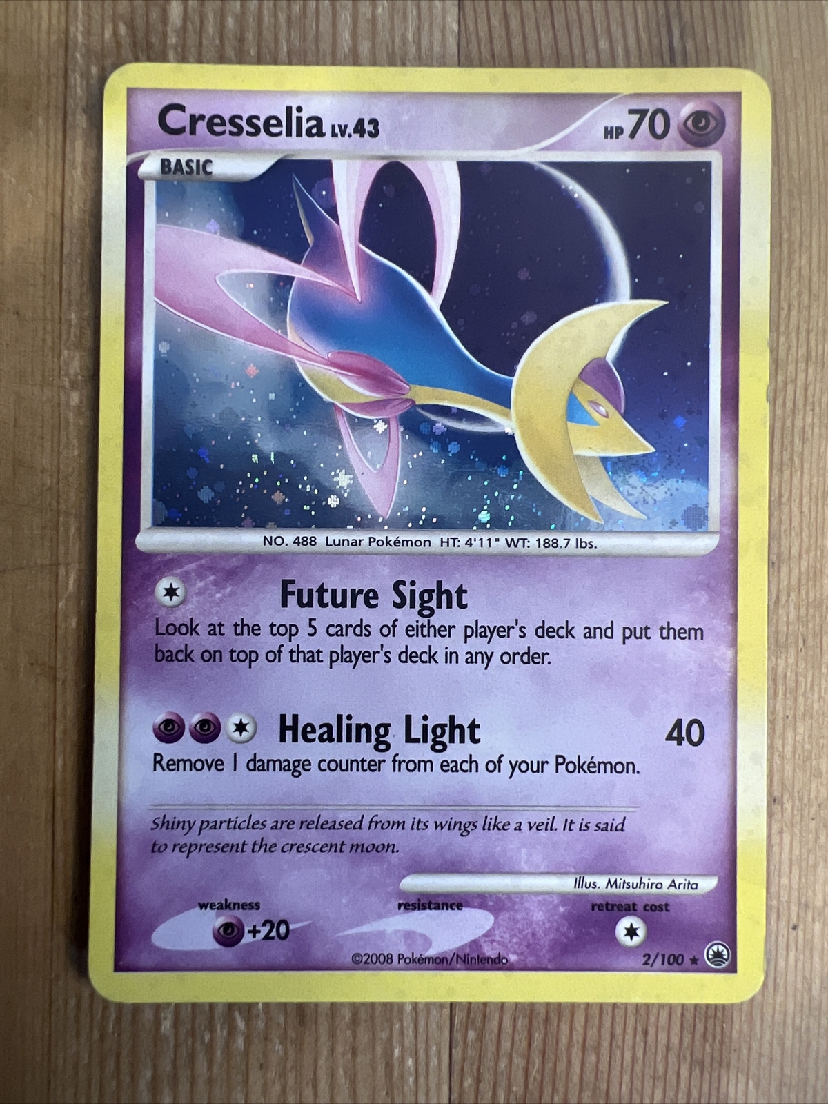 Cresselia - 2/100 - Holo Rare Majestic Dawn Pokemon LP