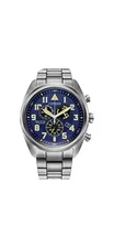 Men's Citizen Garrison Super Titanium Pilot Chronograph Watch AT2480-57L