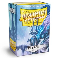 Dragon Shields: (100 Sleeves) Matte Petrol by Arcane Tinman ATM11020 Standard