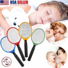 Cordless Electronic Bug Zapper Mosquito Insect Electric Fly Swatter Racket Bat