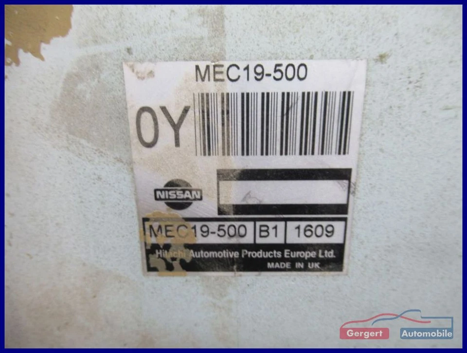 Centralina motore n.1/3 MEC19-500 NISSAN PRIMERA (P11) 2.0 16V - Immagine 4 di 4