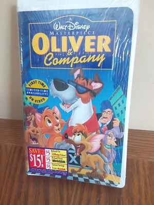 NEW OLIVER AND COMPANY VHS # 7897 TAPE MASTERPIECE RARE SEALED STICKER 