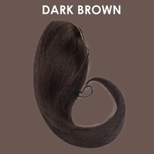 DARK BROWN 4/6R SEP01700 Secret Extensions 10" Wire Ponytail
